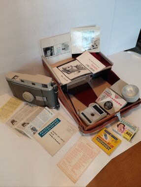 Polaroid 800 Camera Kit with Gray Folding Camera and Accessories